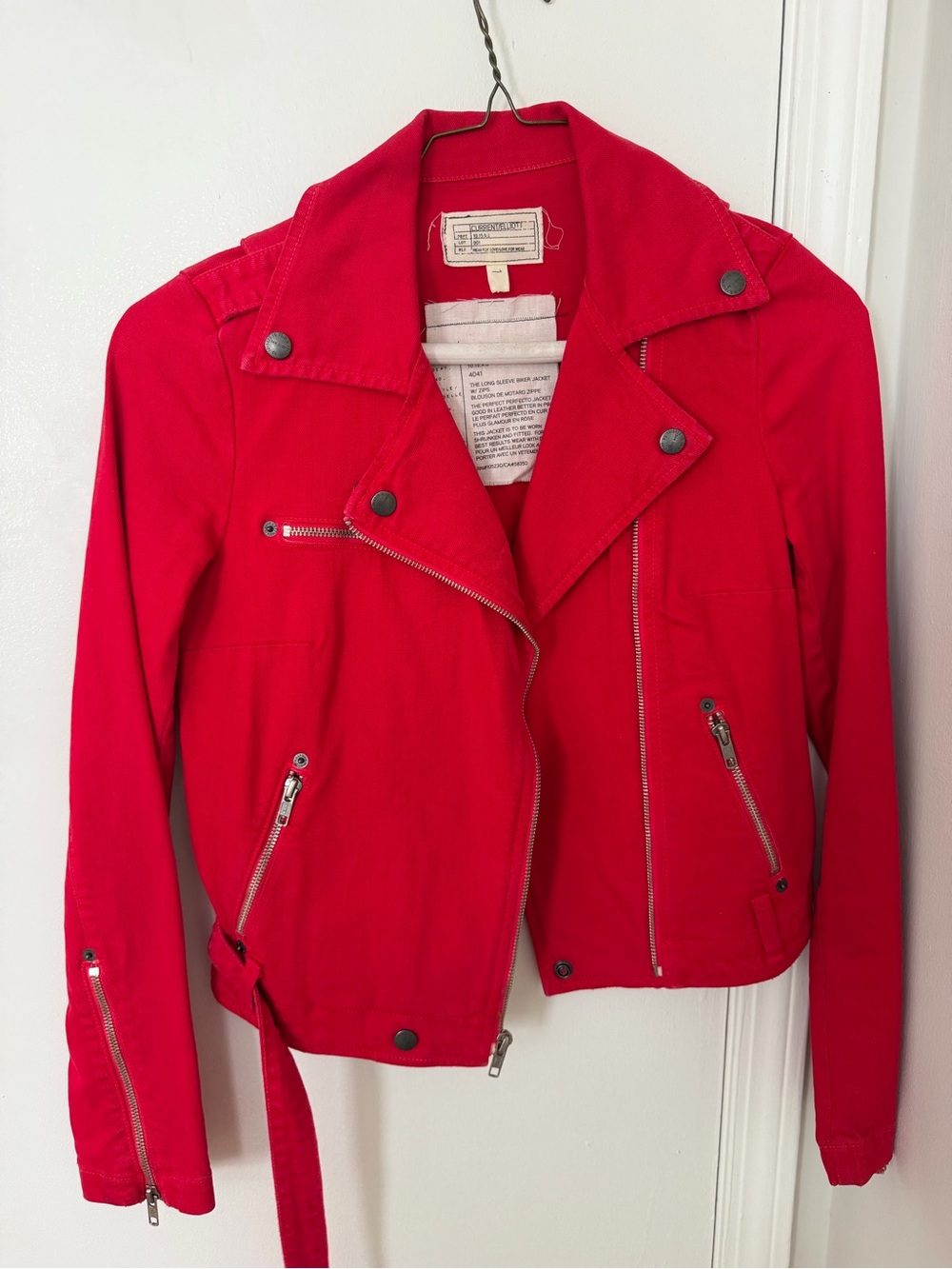 Women’s Red Moto Jacket - Unbranded